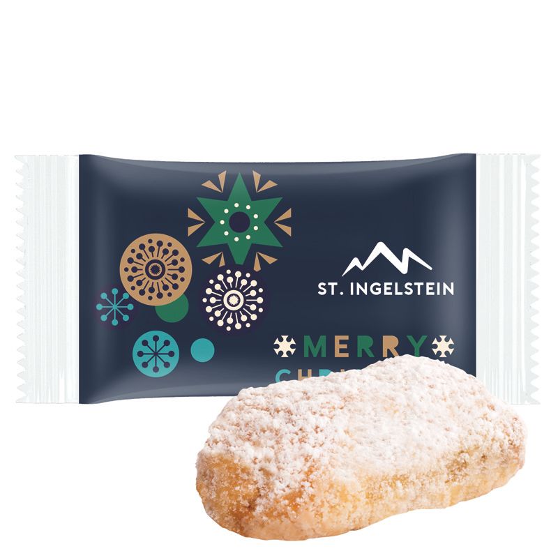 Stollenkonfekt mit Edelmarzipan, Folie weiß-368