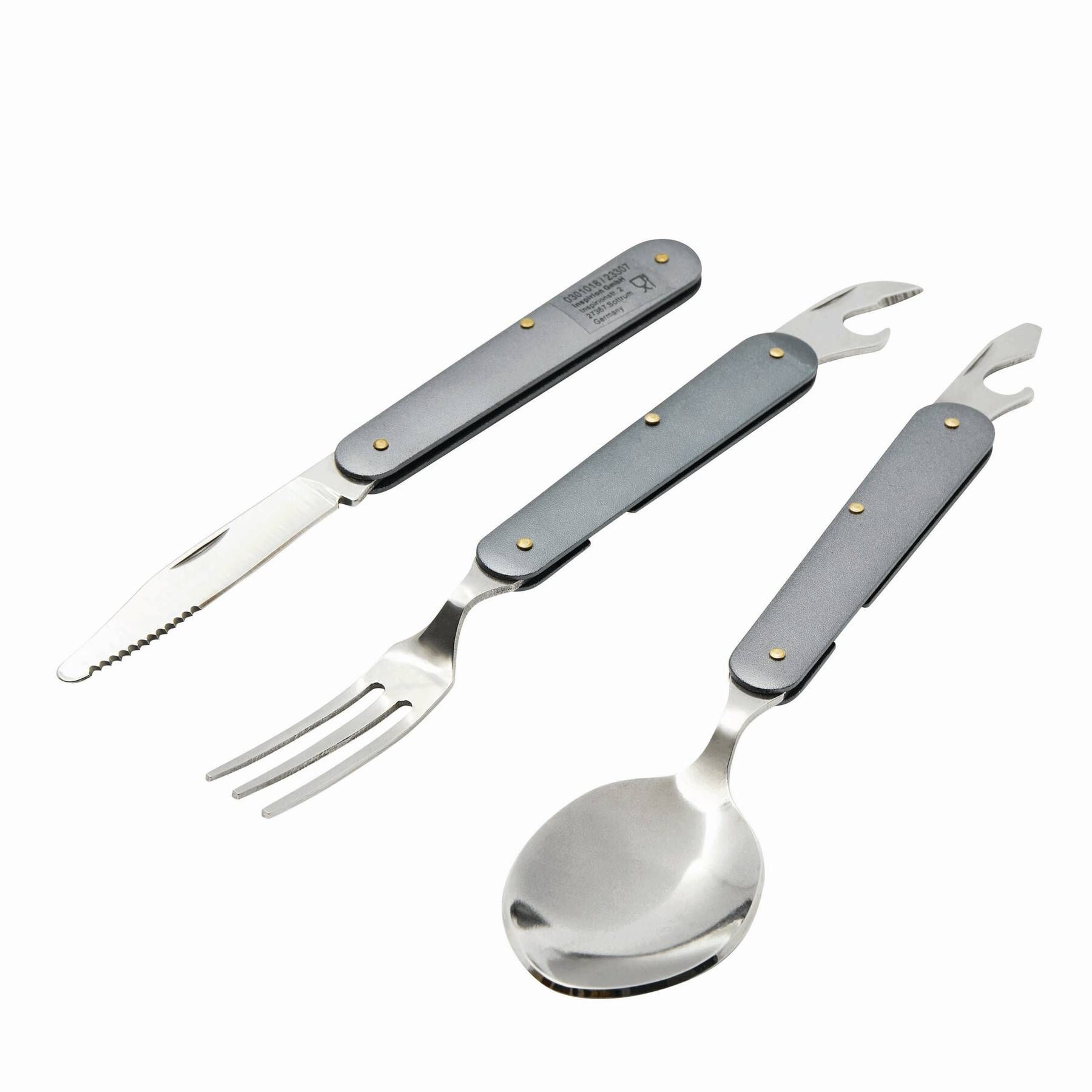 Outdoor-Besteck-Set CAMPING - grau-712
