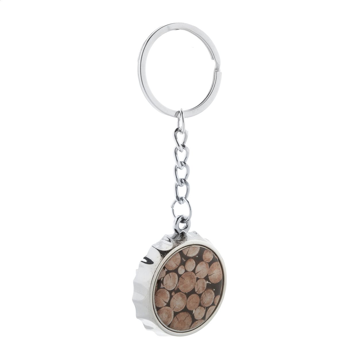 Flaschenöffner/Schlüsselanhänger Bubly - silber-136