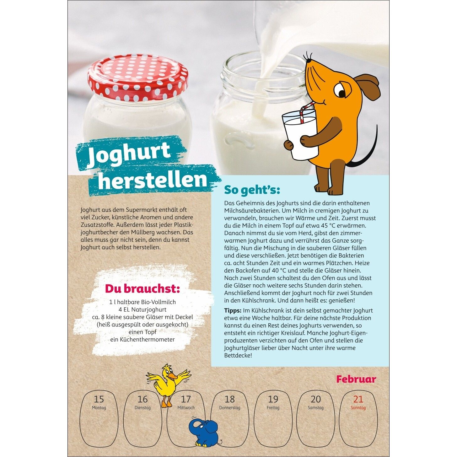 Schütze die Erde mit der Maus - Kinder Kalender-546