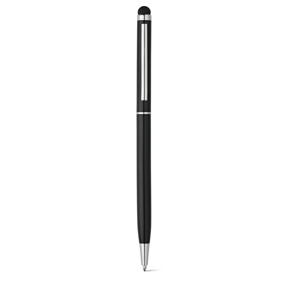 ZOE BK Kugelschreiber aus Aluminium mit Touchpen-Spitze - schwarz-508