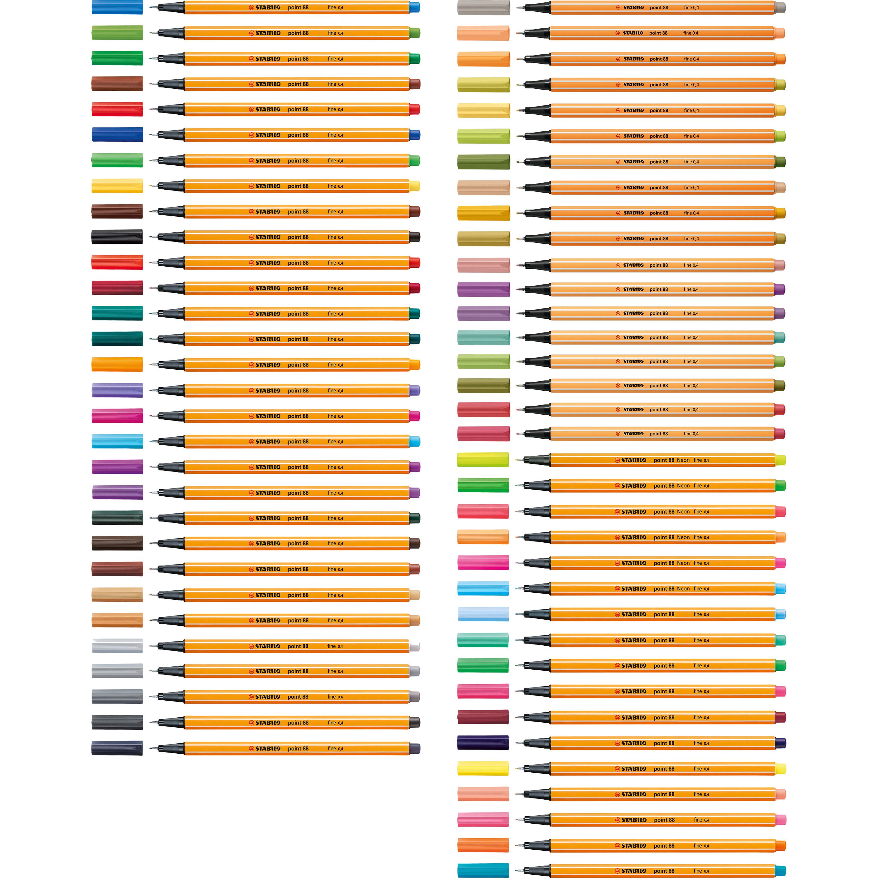 STABILO point 88 Click Set für 10 Fineliner-376