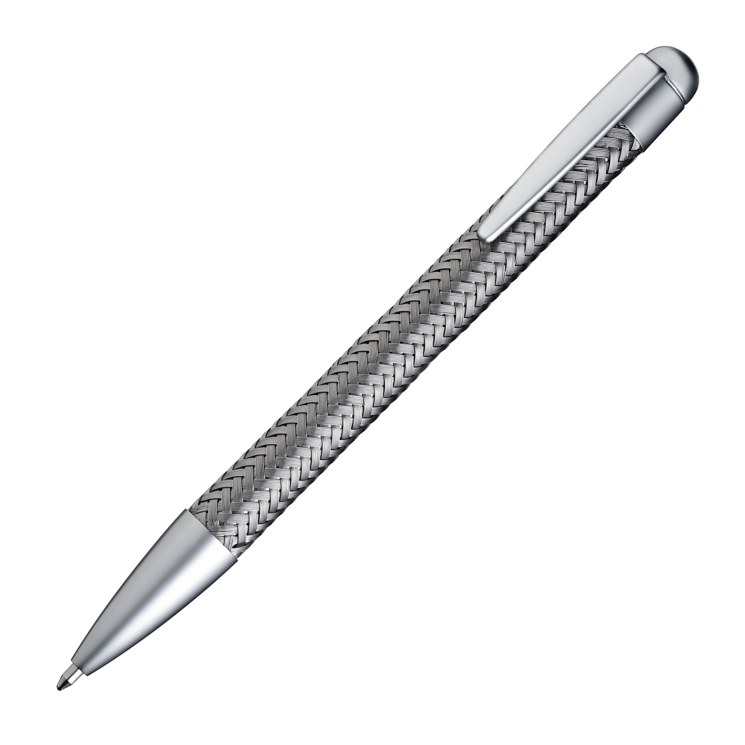 Kugelschreiber aus Metall - silbergrau-625