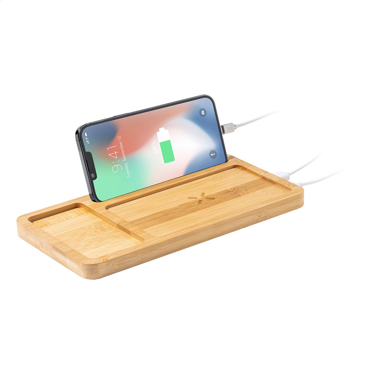 Organizer mit Wireless-Charger Golbar - natur-515