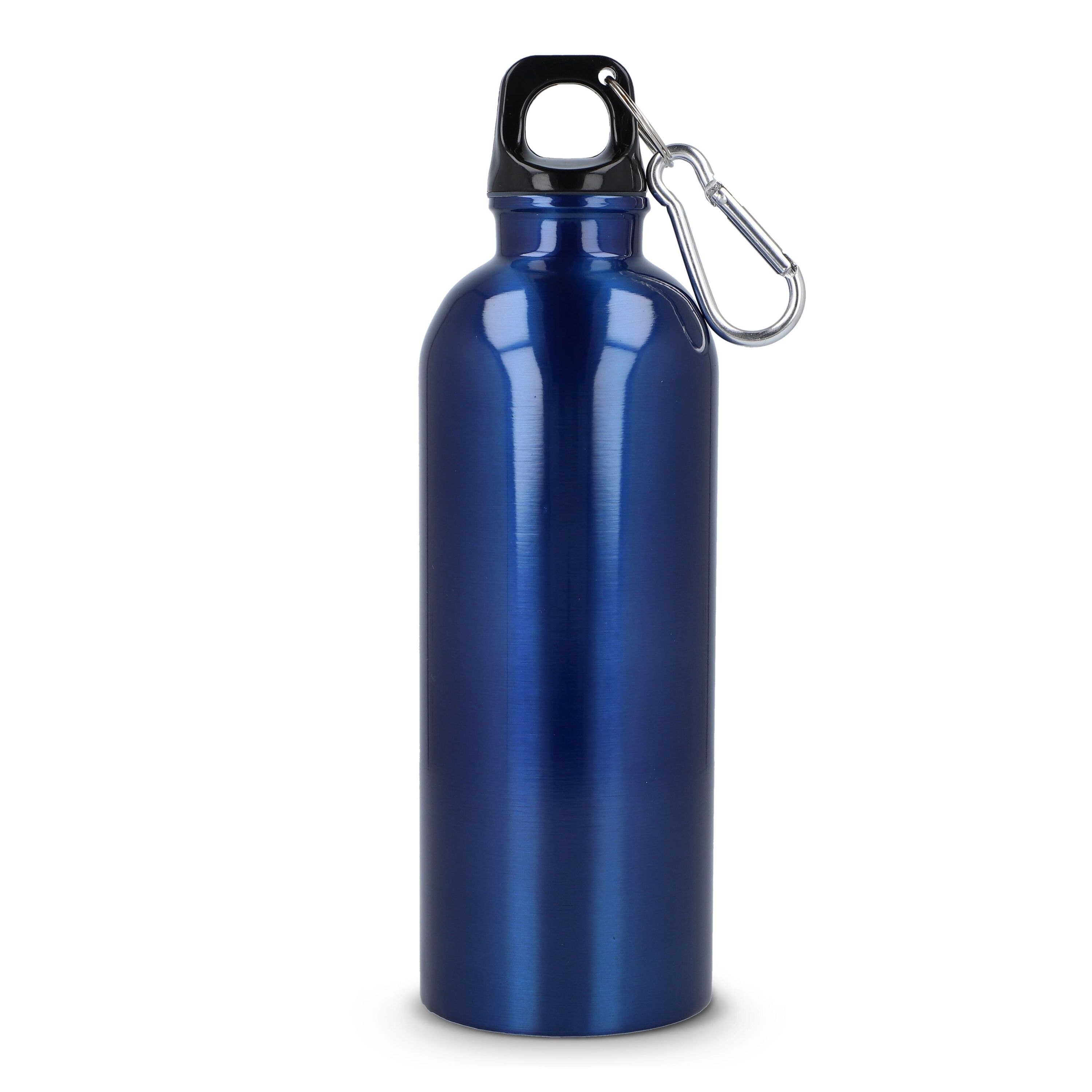 R-Edelstahl einwandige Flasche mit Karabiner 500 ml - blau-739