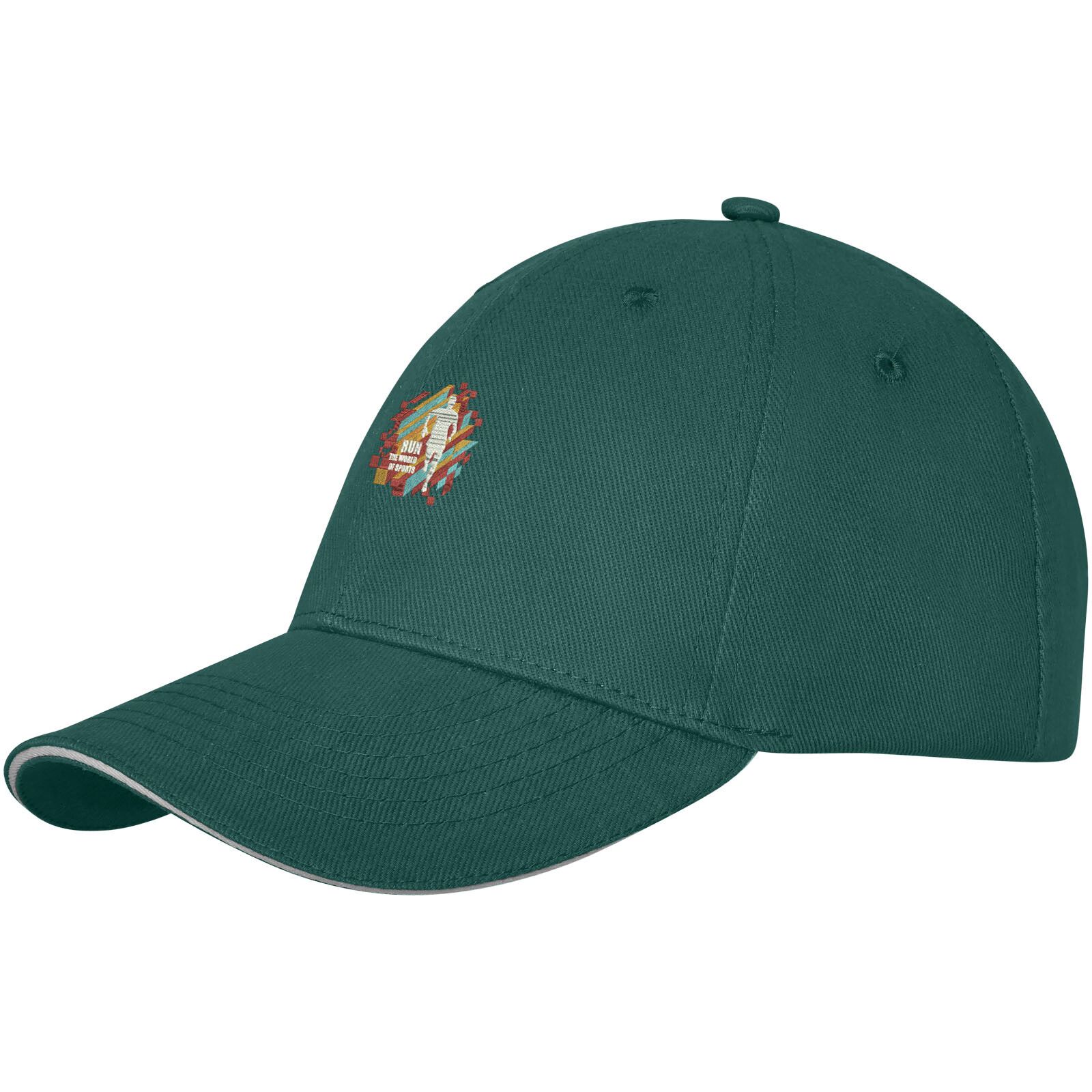 Darton Sandwich Cap mit 6 Segmenten - waldgrün - 0-307