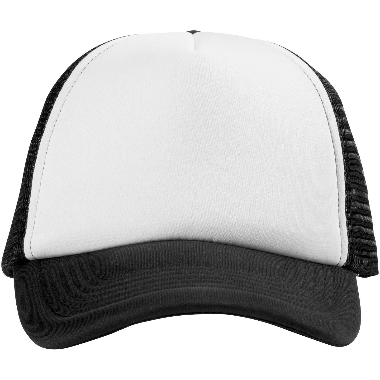 Trucker Cap mit 5 Segmenten - schwarz -  weiss-419