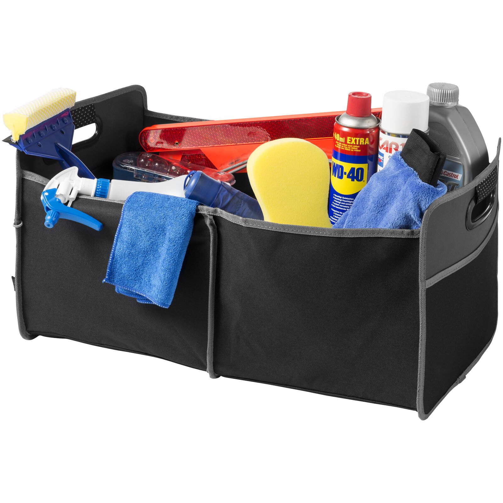 Accordion Kofferraum Organizer - schwarz-357