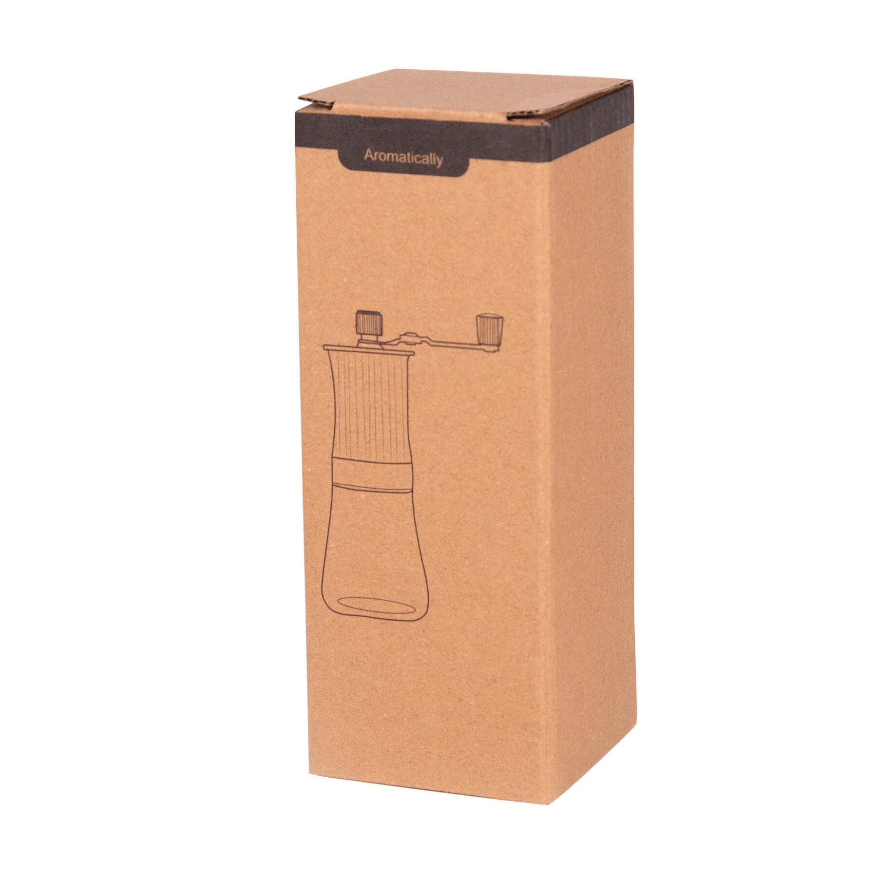 Kaffeemühle AROMATICALLY - braun - silber - transparent-340