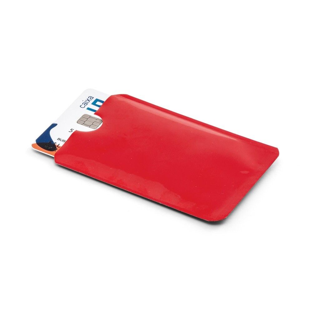 MEITNER Kartenhalter aus Aluminium mit RFID-Sperre - rot-332