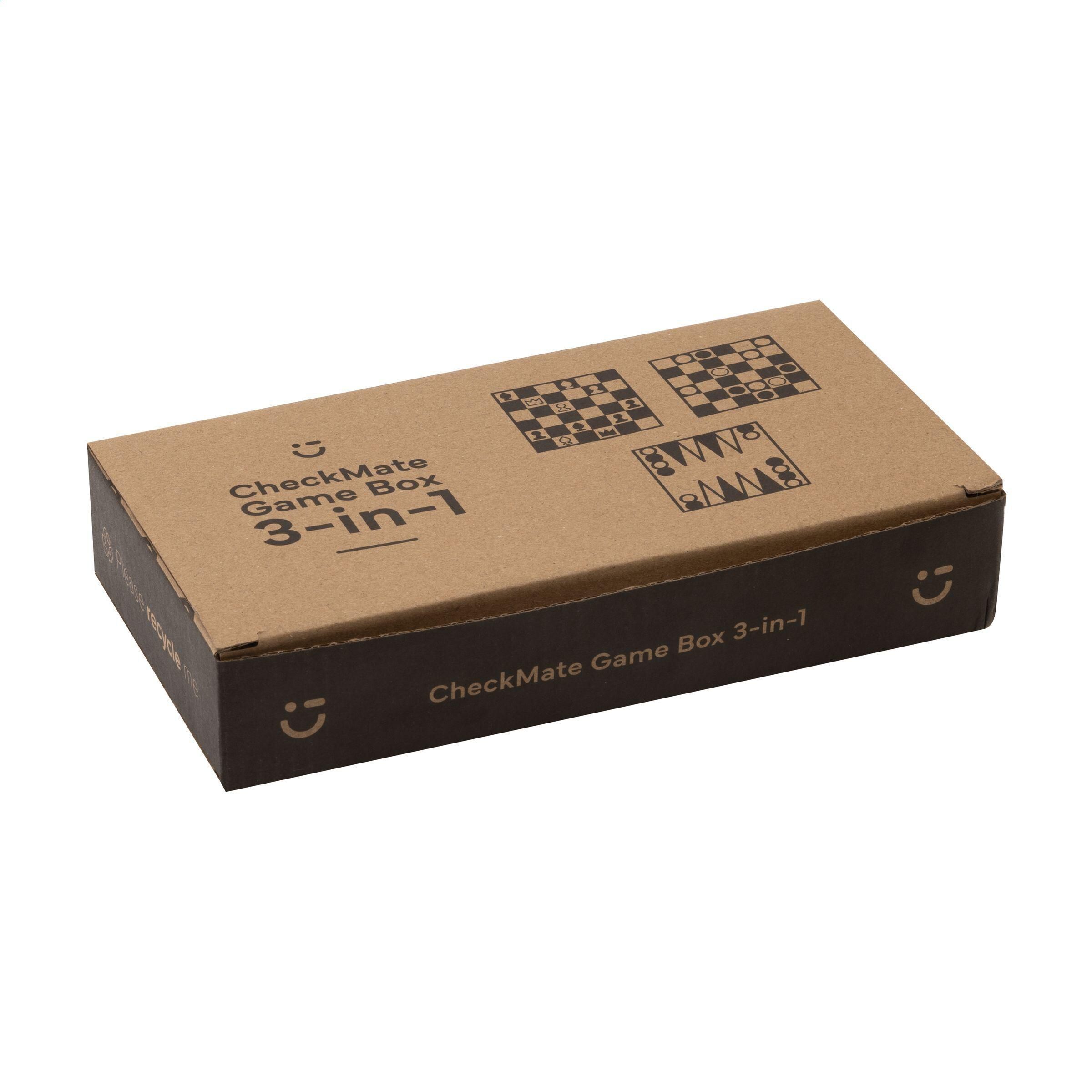 CheckMate Game Box 3-in-1 Spiel - holz-569