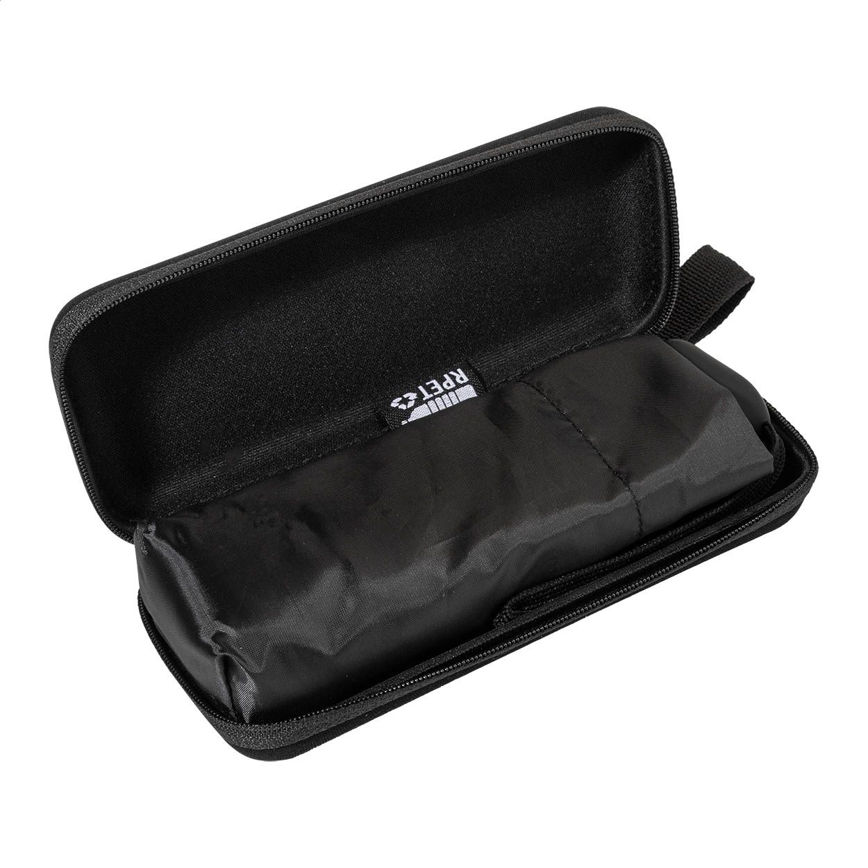 Fractus Mini-Taschenschirm aus RPET - schwarz-73