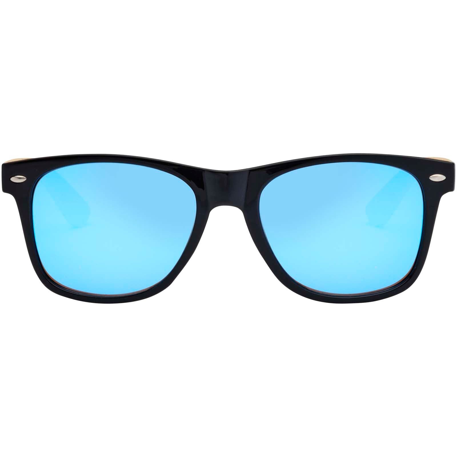 Hue Sonnenbrille mit Bambusbügeln - blau -  natur-400