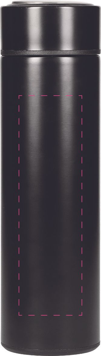 Veredelungsposition mittig auf Flasche