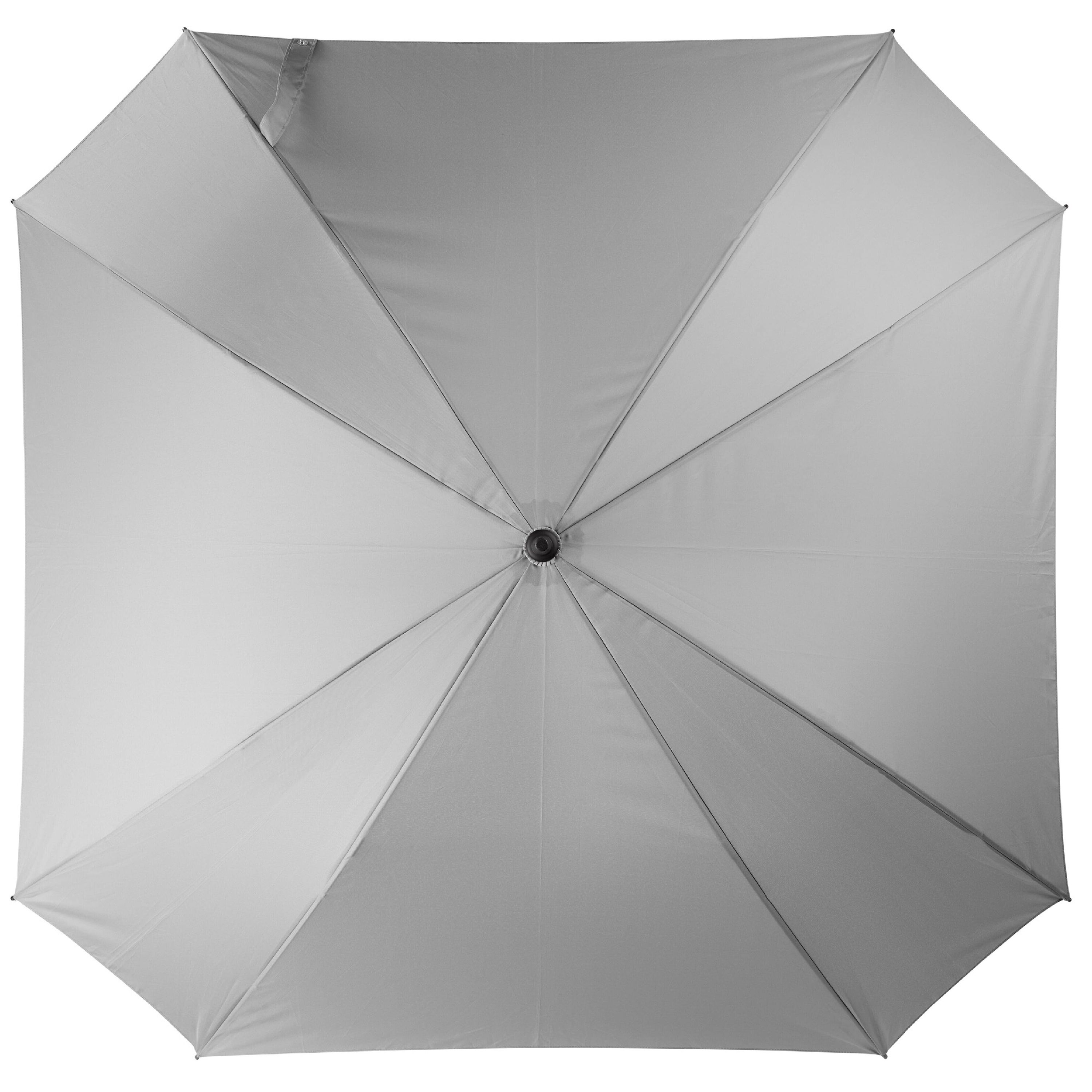 Luxus 27” quadratischer Regenschirm mit automatischer Öffnung - grau-556