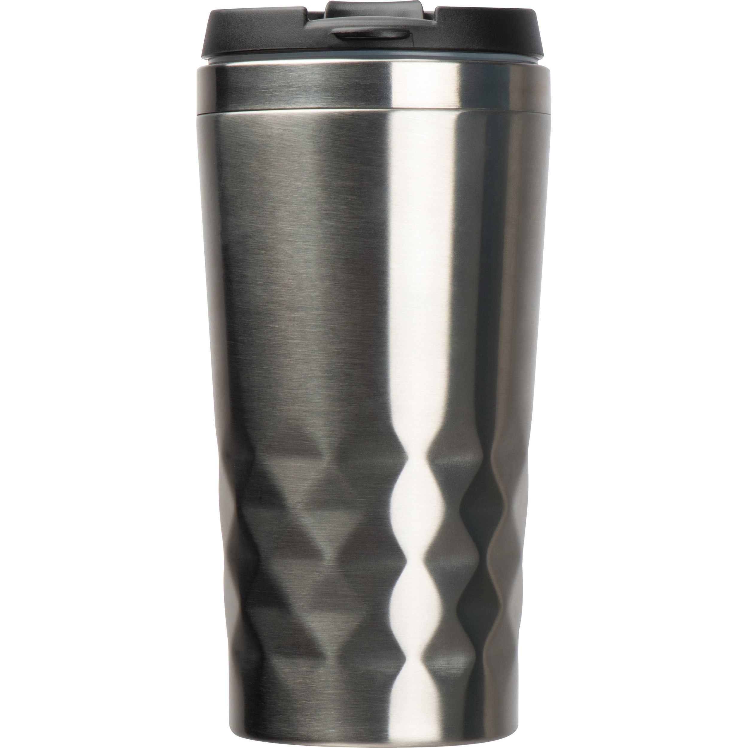 Trinkbecher mit Muster, 400ml - silbergrau-384