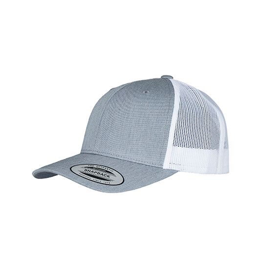 Retro Trucker 2-Tone - heather grey - white-389
