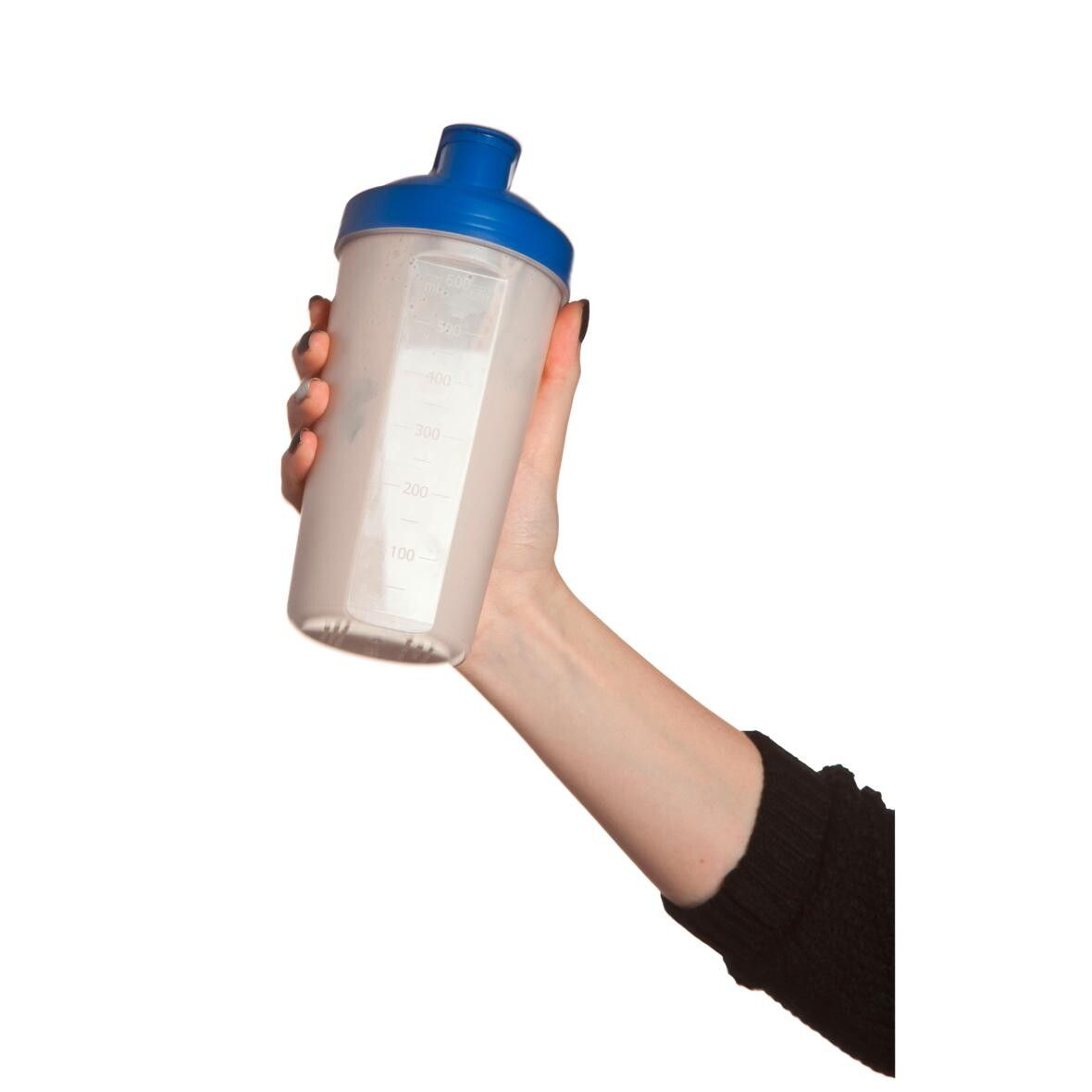 Shaker Protein, 0,60 l - weiß - transparent-829