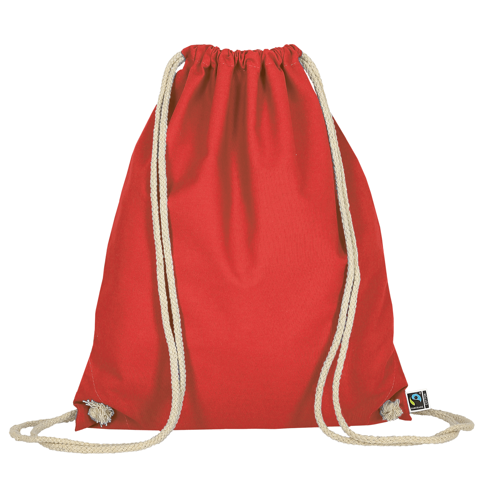 Turnbeutel Fairtrade-Baumwolle - rot-442