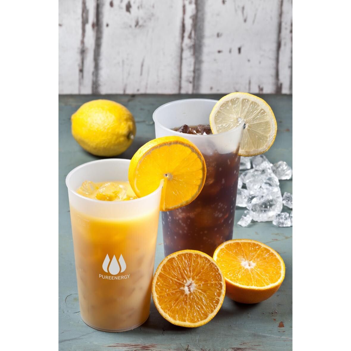 Trinkbecher Mehrweg 0,5 l - transparent-milchig-852