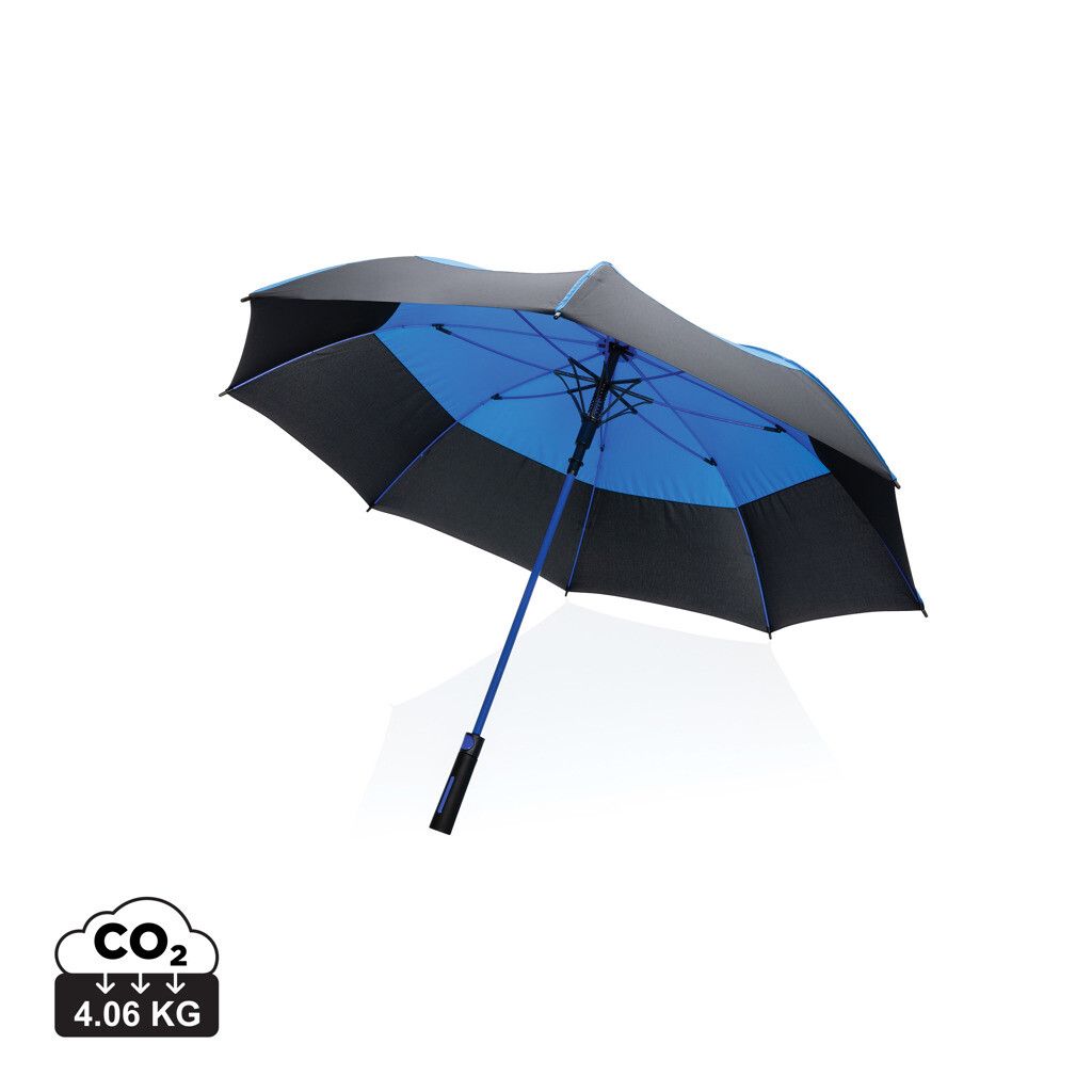 27" Impact AWARE™ RPET 190T Auto-Open Stormproof-Schirm - blau-97