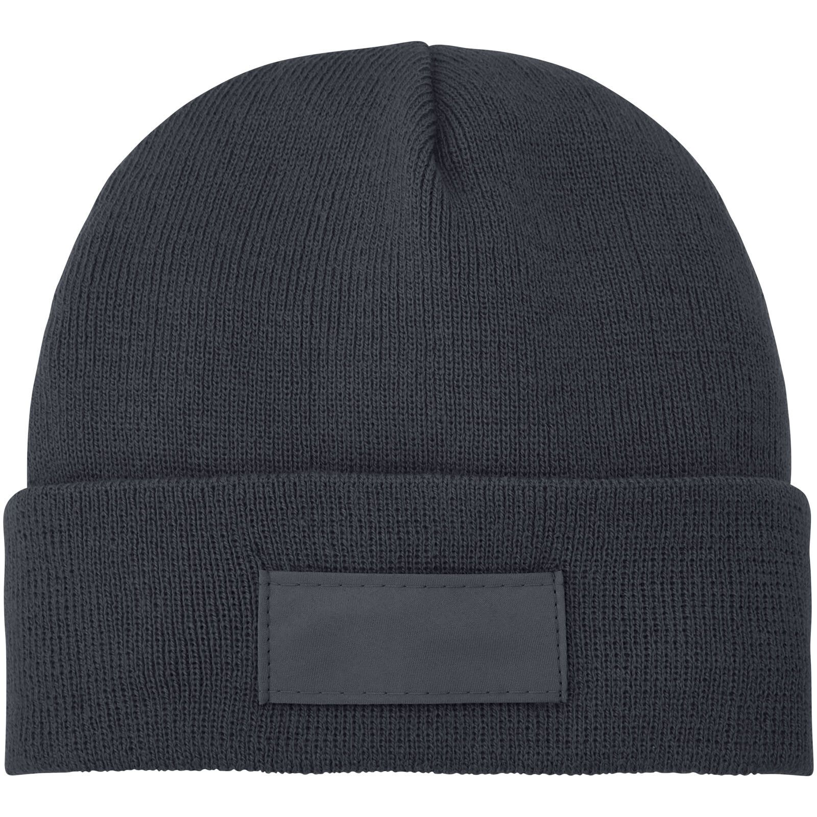 Boreas Mütze mit Aufnäher - storm grey - 0-446