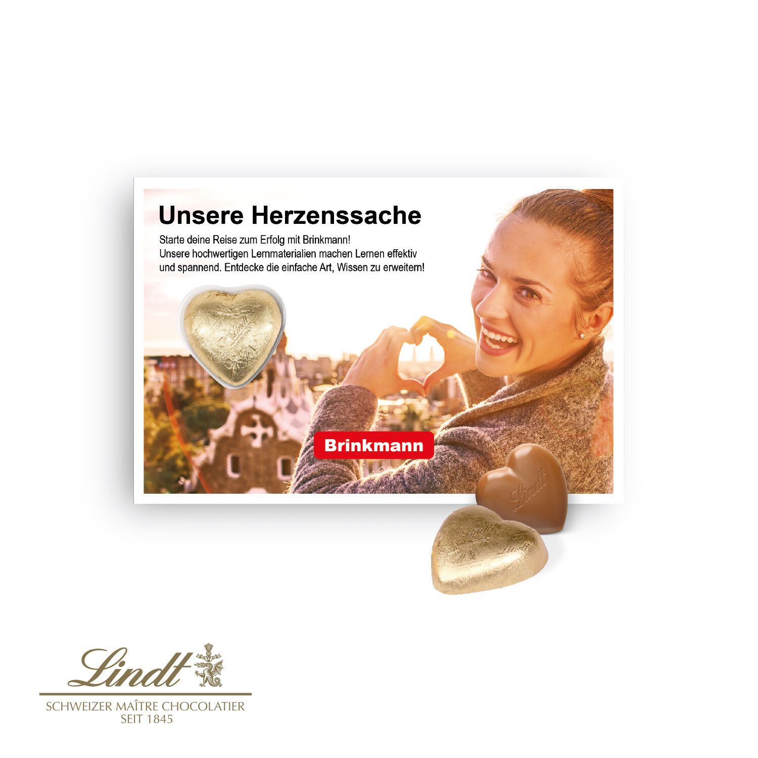 Schokokarte mit Lindt Herz-871