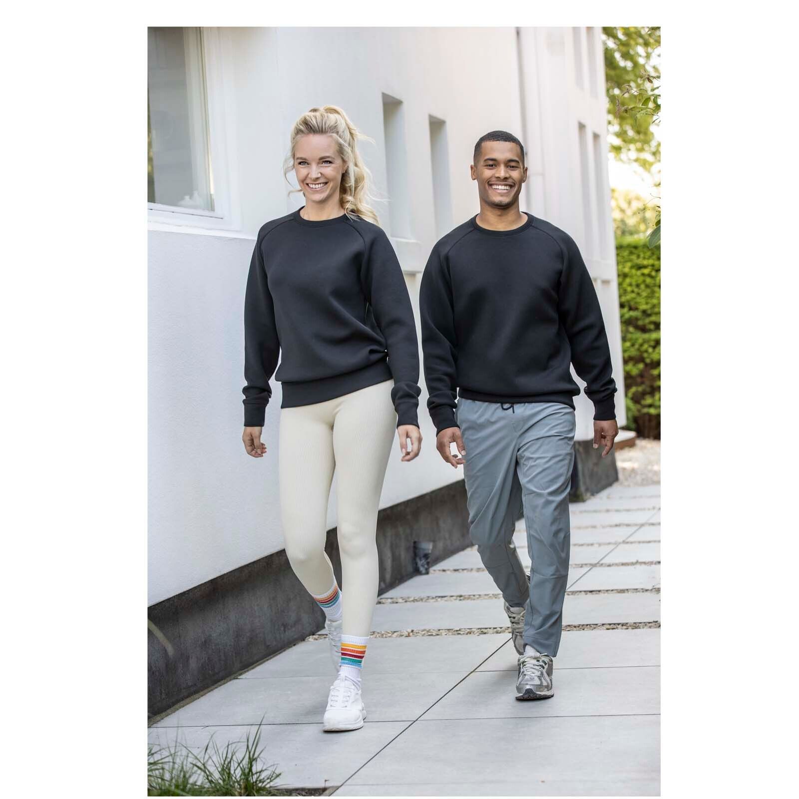 Yukon Sportpullover mit Rundhalsausschnitt und Interlock Strick   - schwarz - XS-19