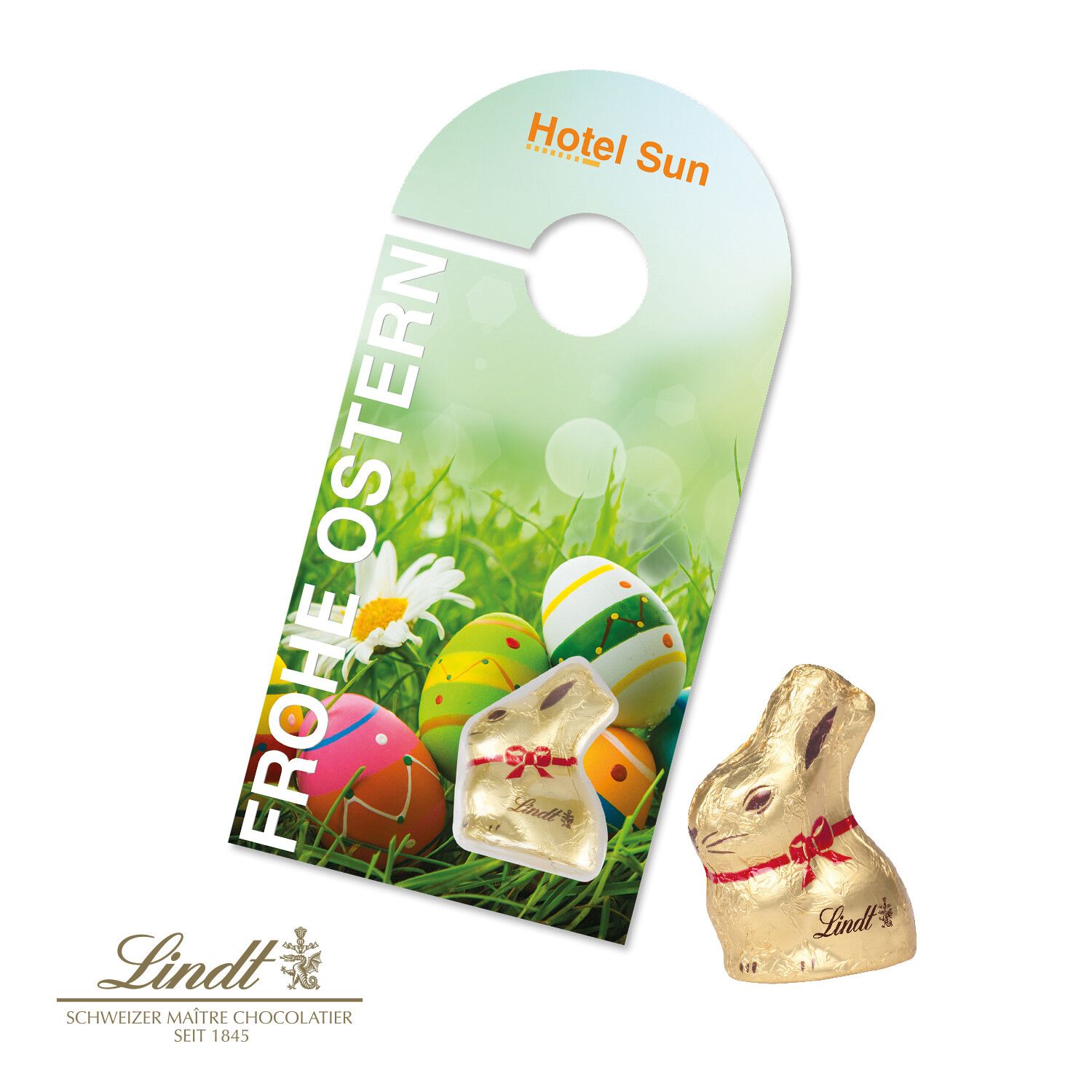 Schoko Türanhänger mit Lindt Goldhase-217