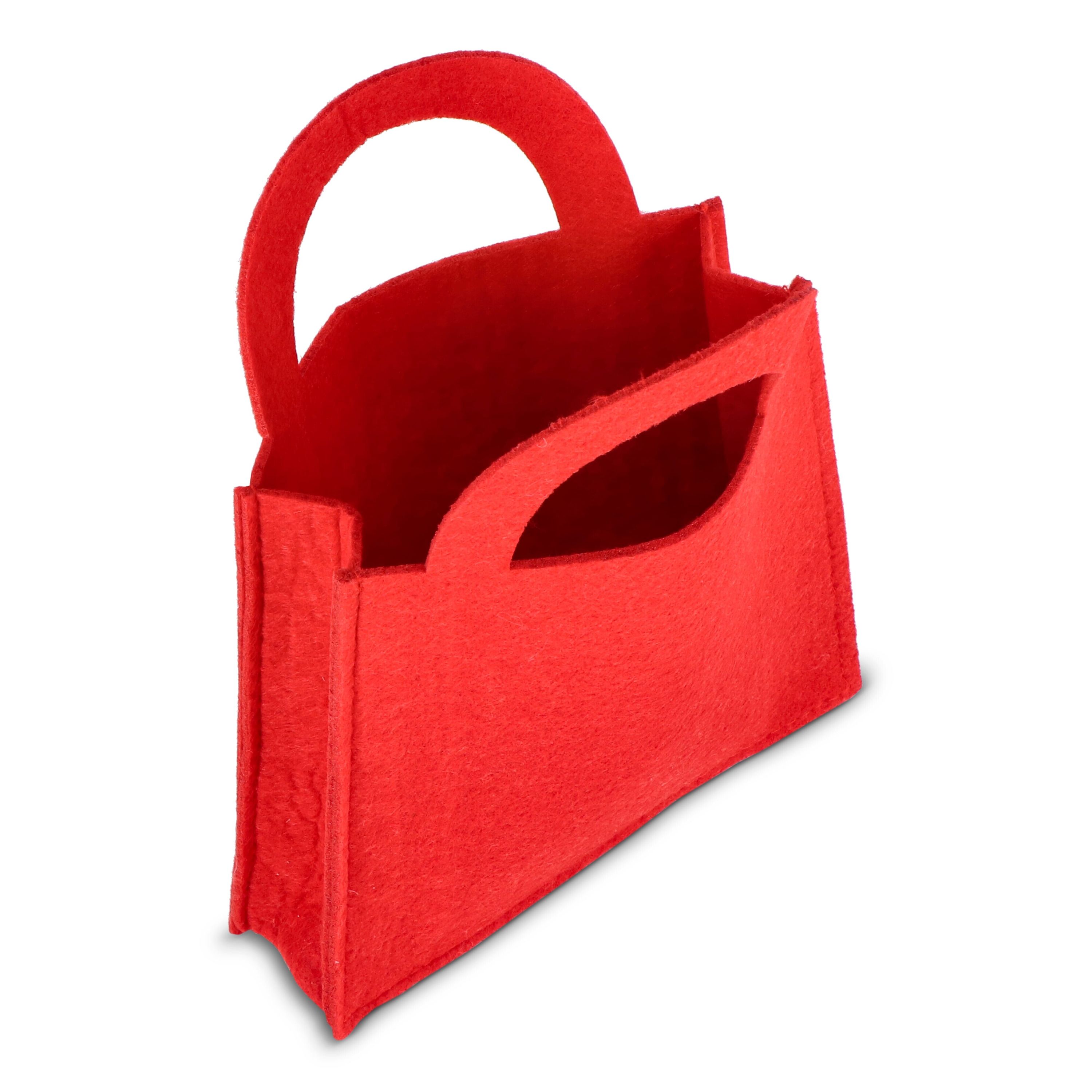 Filz-Geschenktüte 15 x 21 cm - rot-180