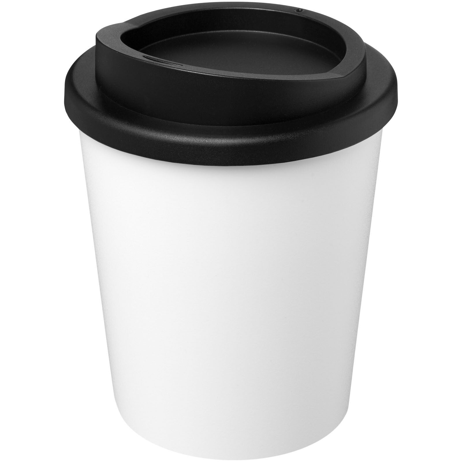 Americano Espresso 250 ml recycelter Isolierbecher  - weiss -  schwarz-323
