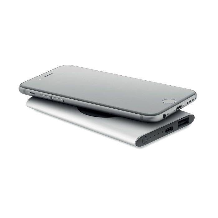 Powerbank mit Ladestation 15W POWERPLUS - mattsilber-597