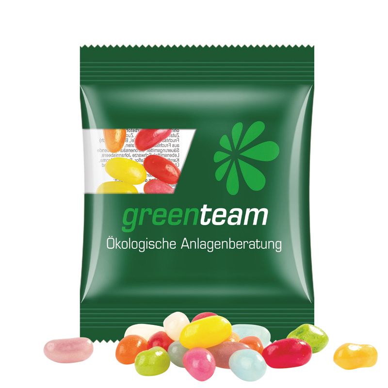 Minitüte 10 g, kompostierbare Folie transparent, Jelly Beans-130
