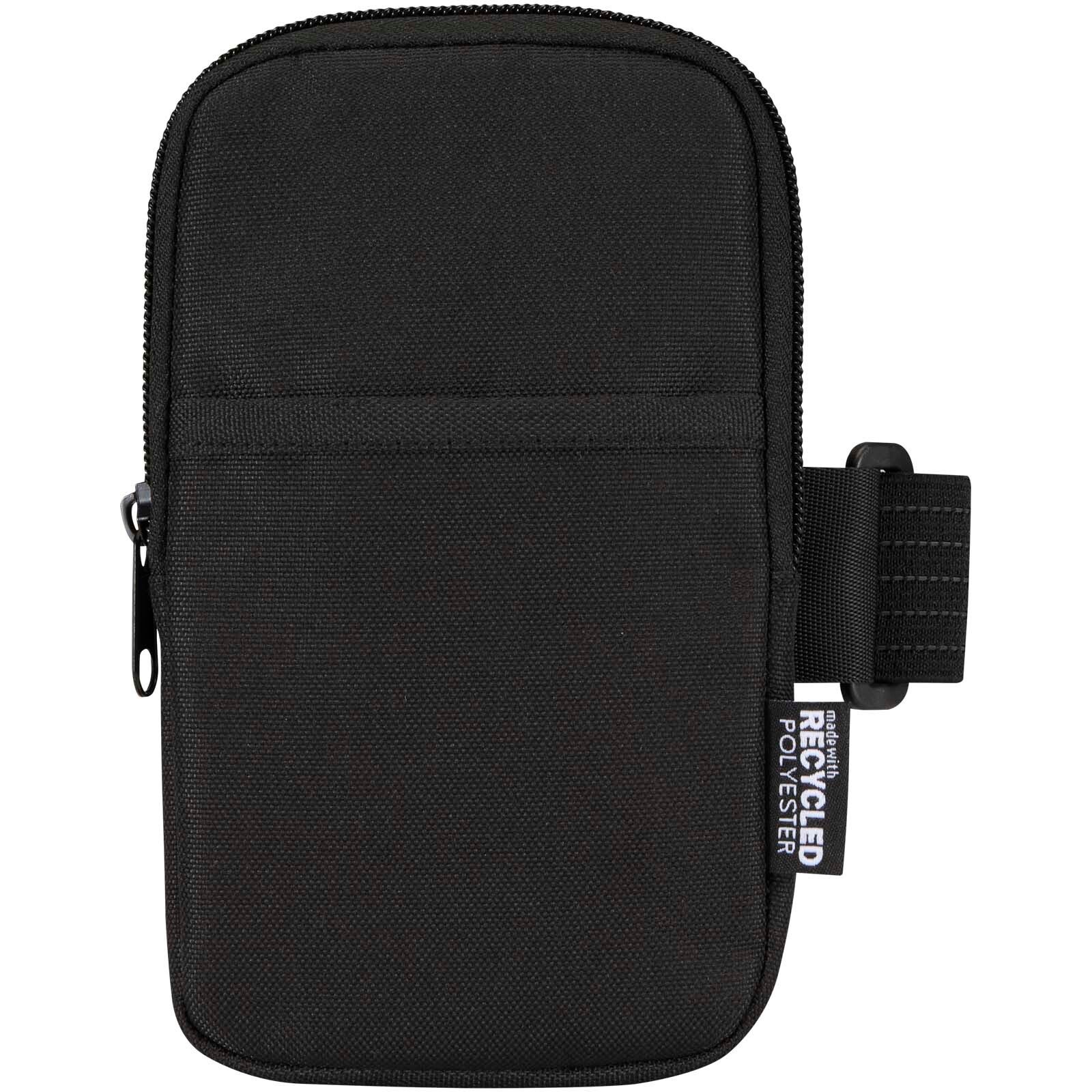 Byron Flaschentasche aus GRS Recyclingmaterial  - schwarz-822