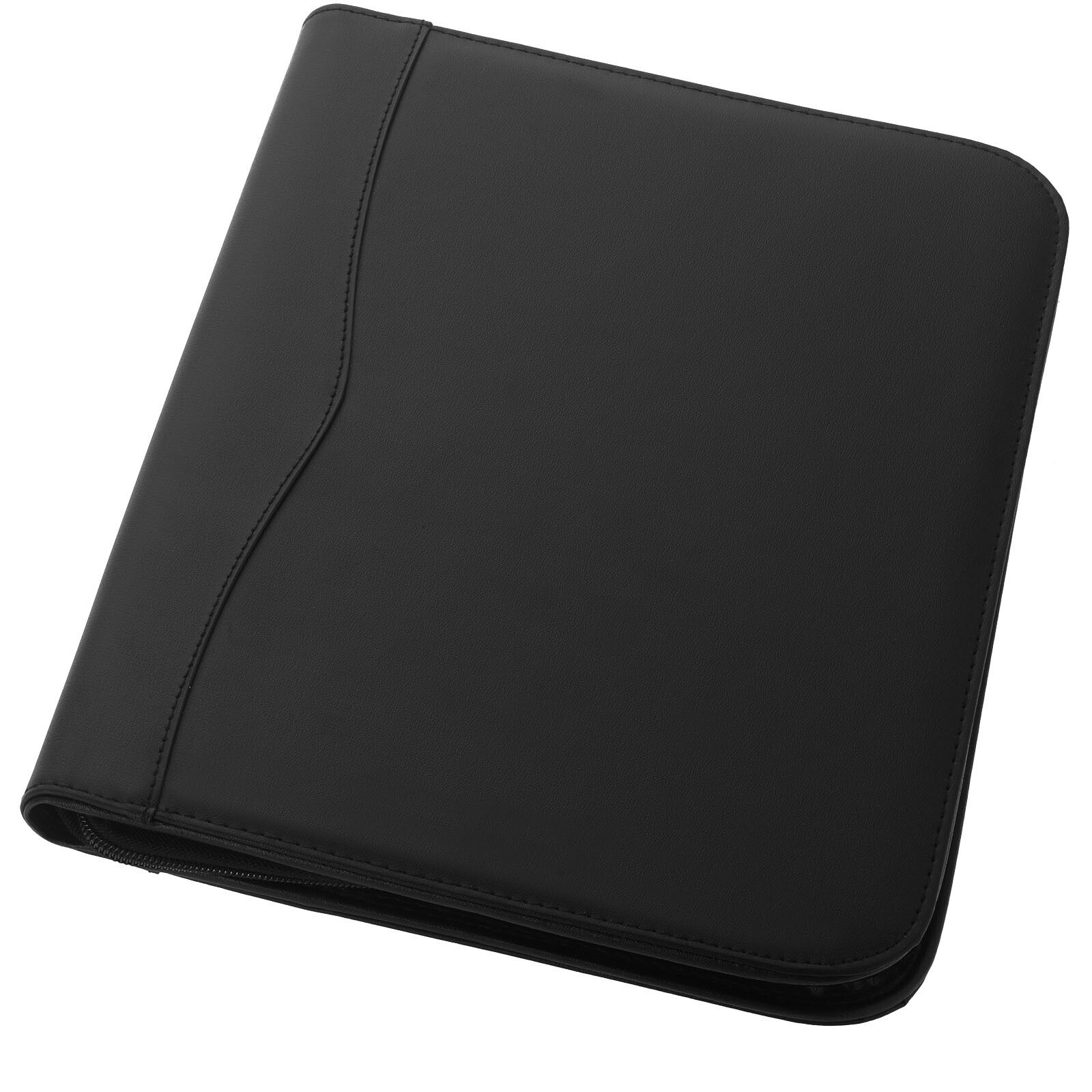 Ebony A4 Reißverschlussmappe - schwarz-970