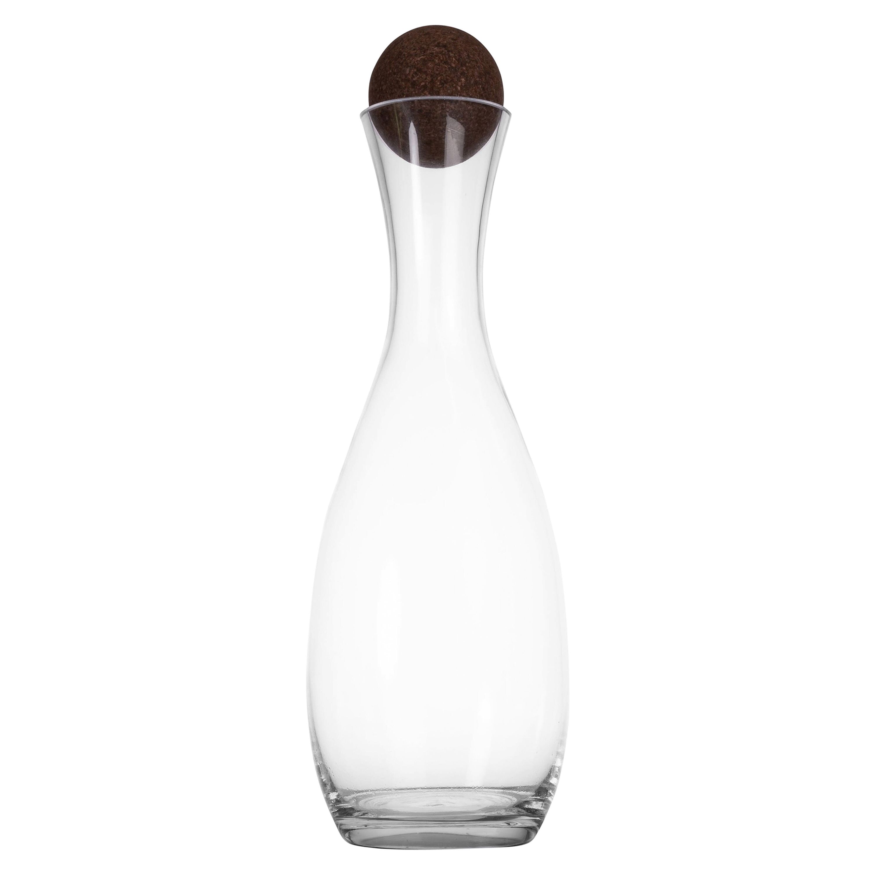 Sagaform Nature Karaffe mit Korkverschluss 1,5 liter - transparent-441