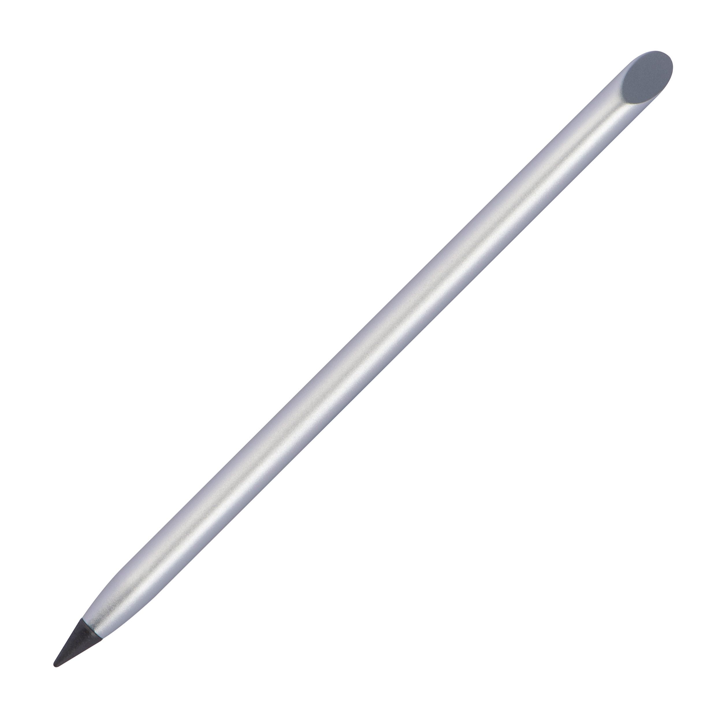 Tintenloses Schreibgerät aus Alumimium mit Graphit Mine - silbergrau-323