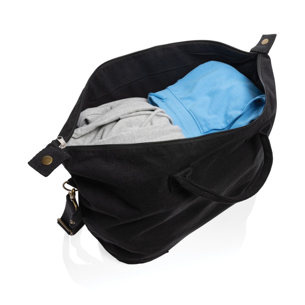 Kezar AWARE™ 500g/m² Wochenendtasche aus recyceltem Canvas - schwarz-353