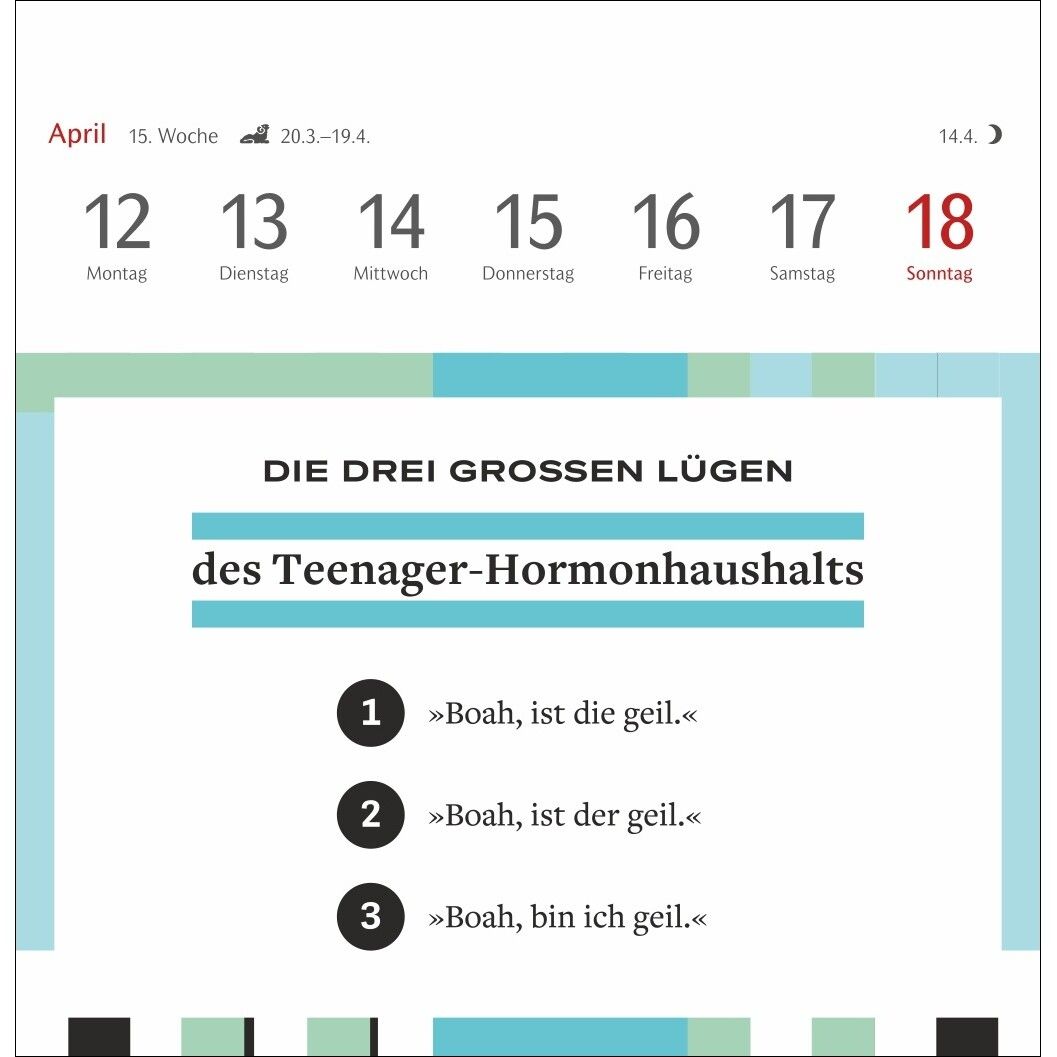 Die drei großen Lügen Premium-Postkartenkalender-265