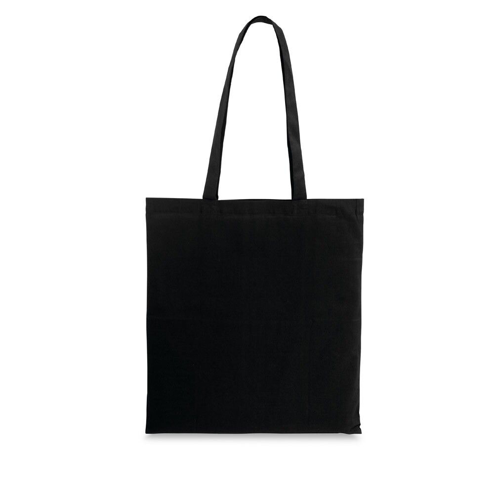 WHARF Tragetasche aus 100% Baumwolle (100 g/m²) - schwarz-839