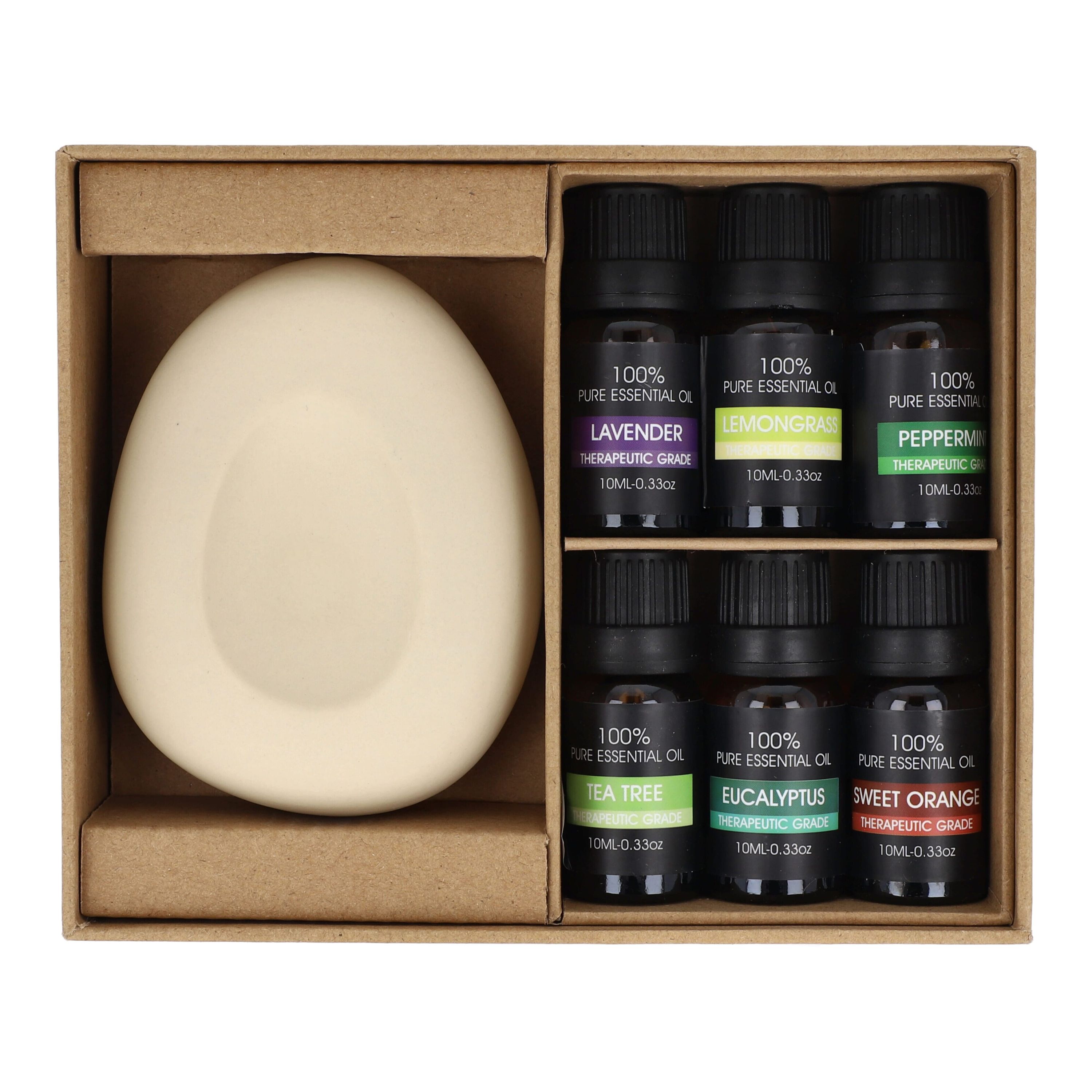 InsideOut Aroma Pebble Geschenkset mit 6 ätherischen Ölen - natur-512