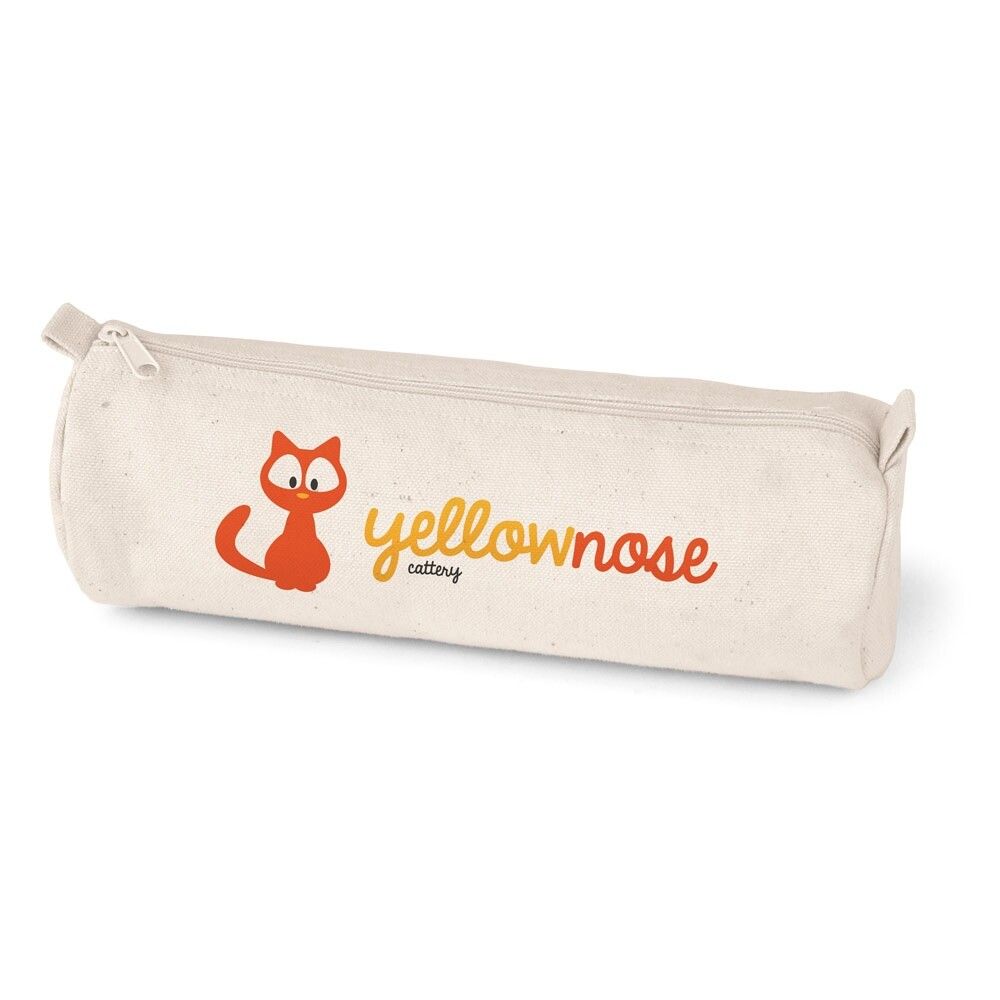 SCHOOLI Schreibetui aus 100% Canvas-Baumwolle (290 g/m²) - naturhell-737