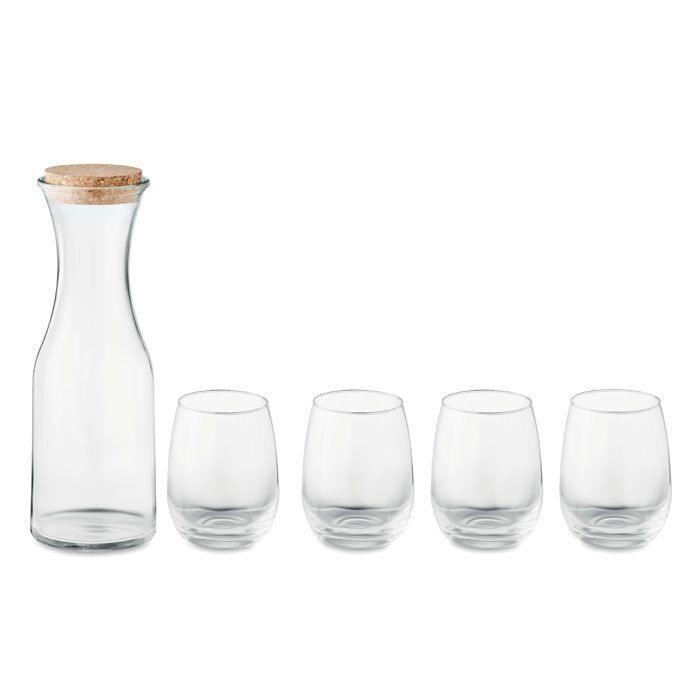 Set aus recyceltem Glas PICCADILLY - transparent-616