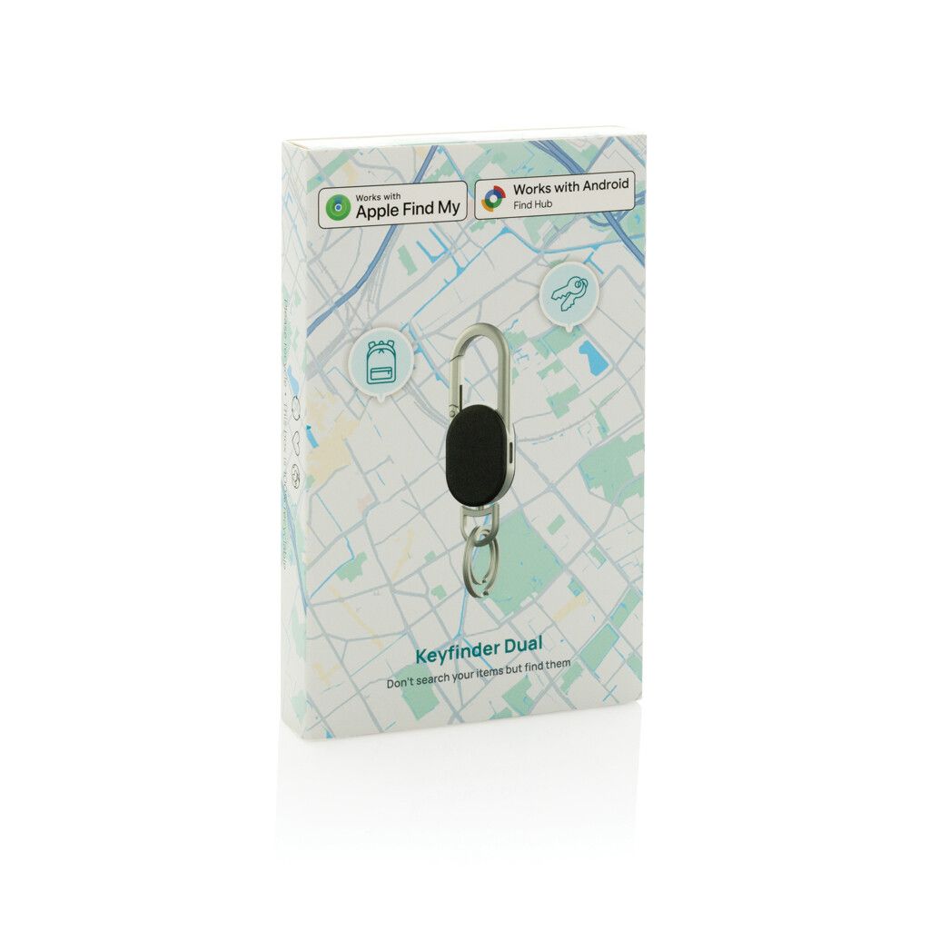 Keyfinder Dual Schlüsselanhänger mit weltweiter Ortung - schwarz-638