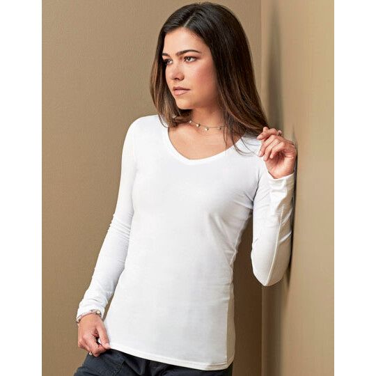 Stretch Long Sleeve Women - black opal-305