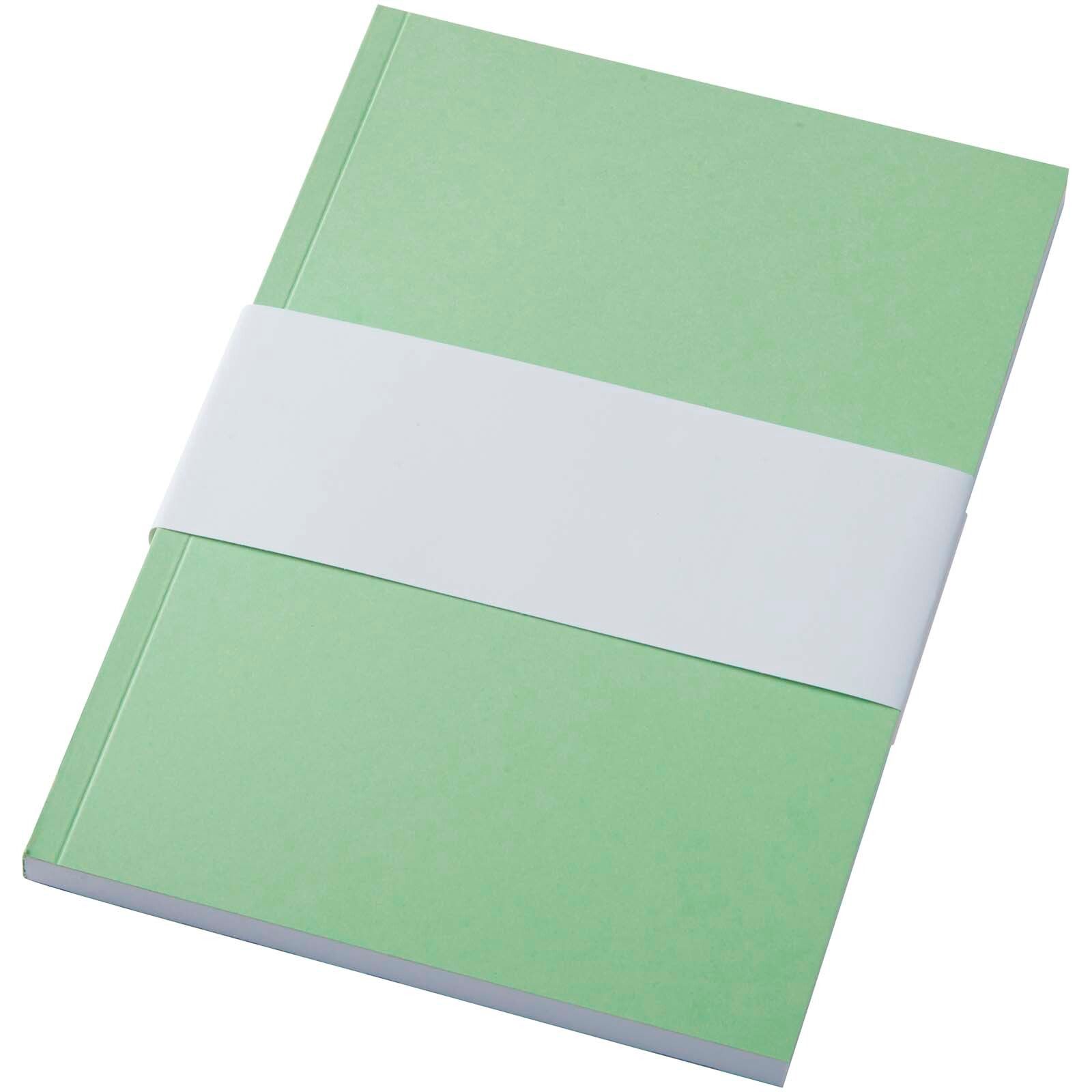Novella Austen A5 Softcover Notizbuch aus Recyclingmaterial – 100 Blatt - grün-938
