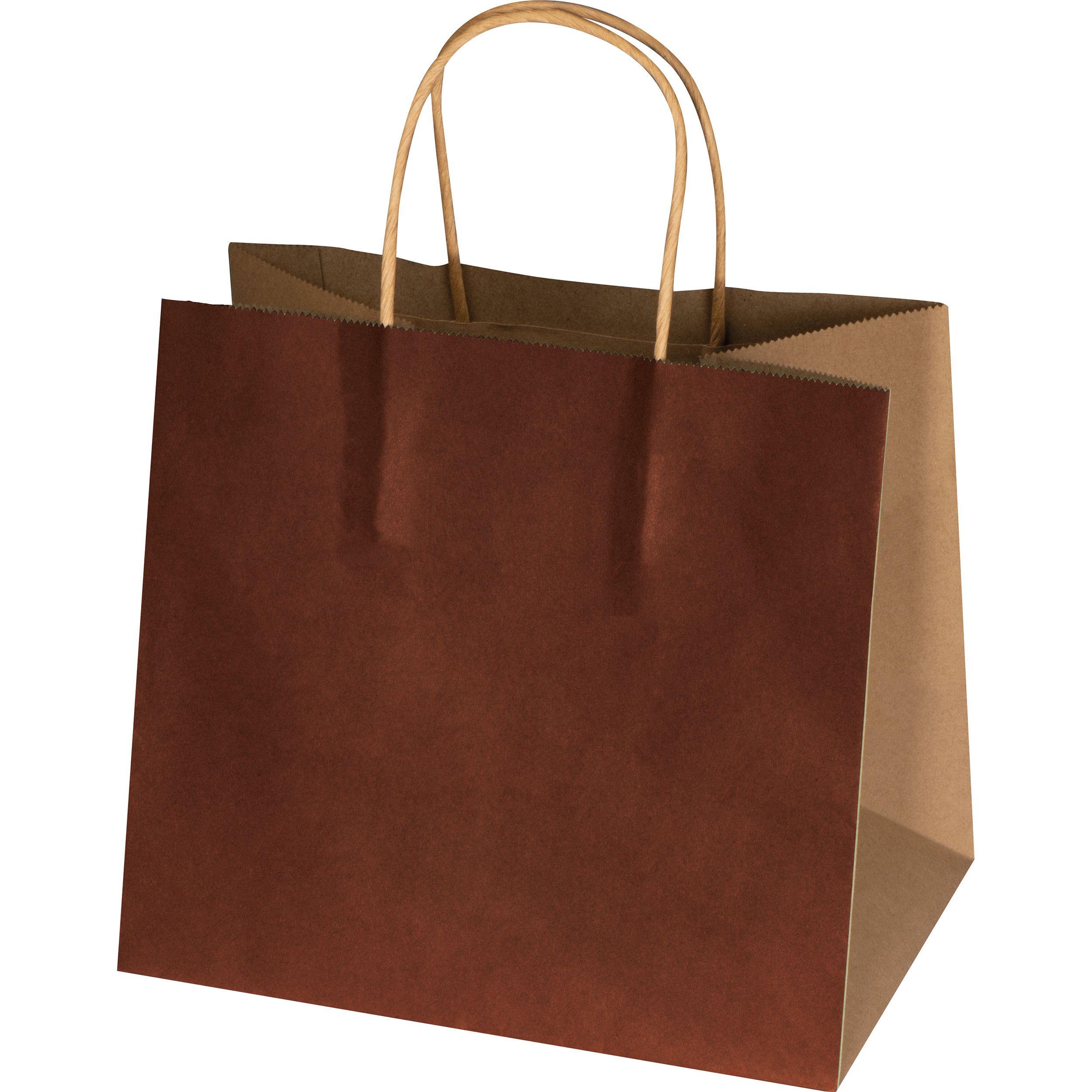 Recycelte Papiertasche klein - braun-134