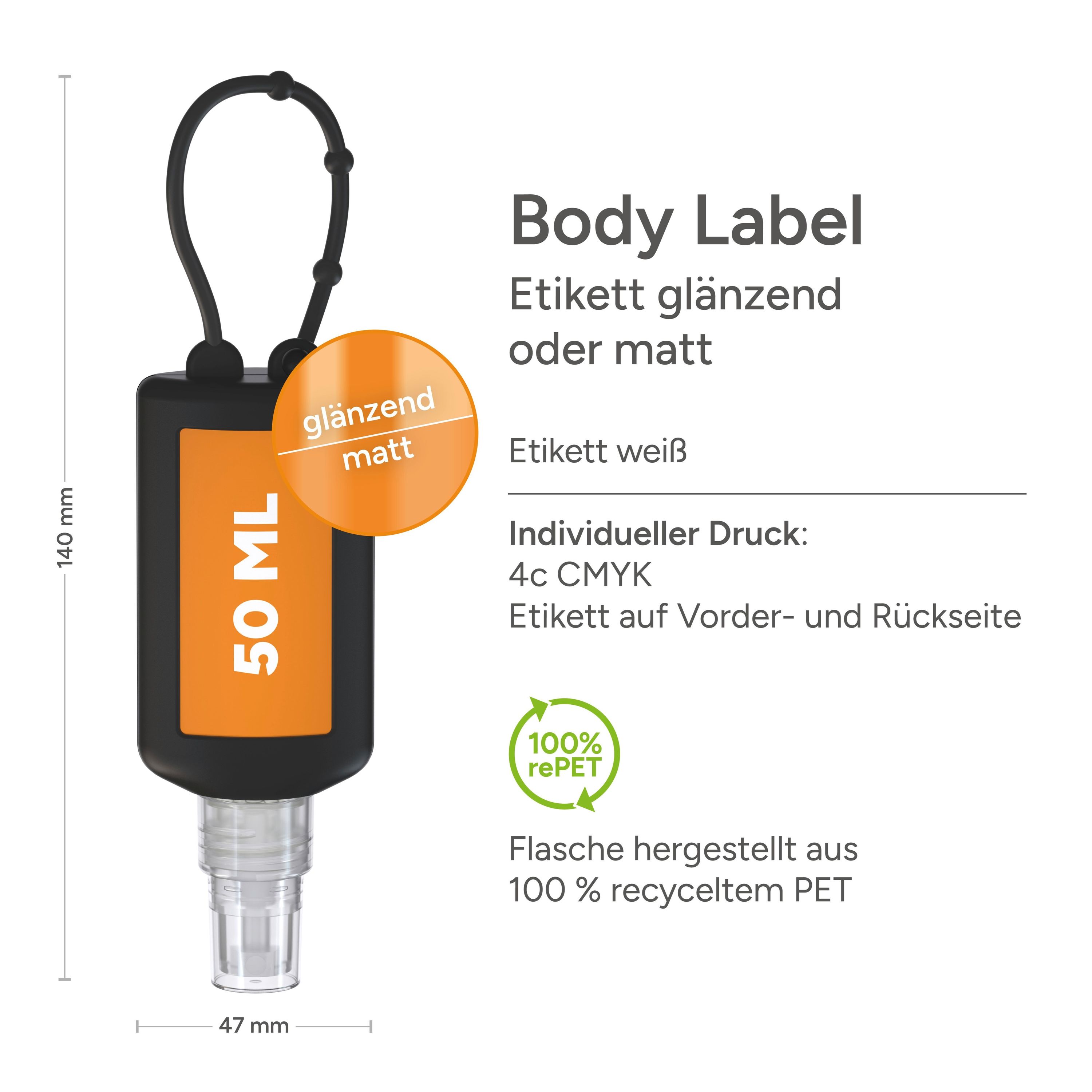 50 ml Bumper Hände-Desinfektionsspray (DIN EN 1500) Body Label-33