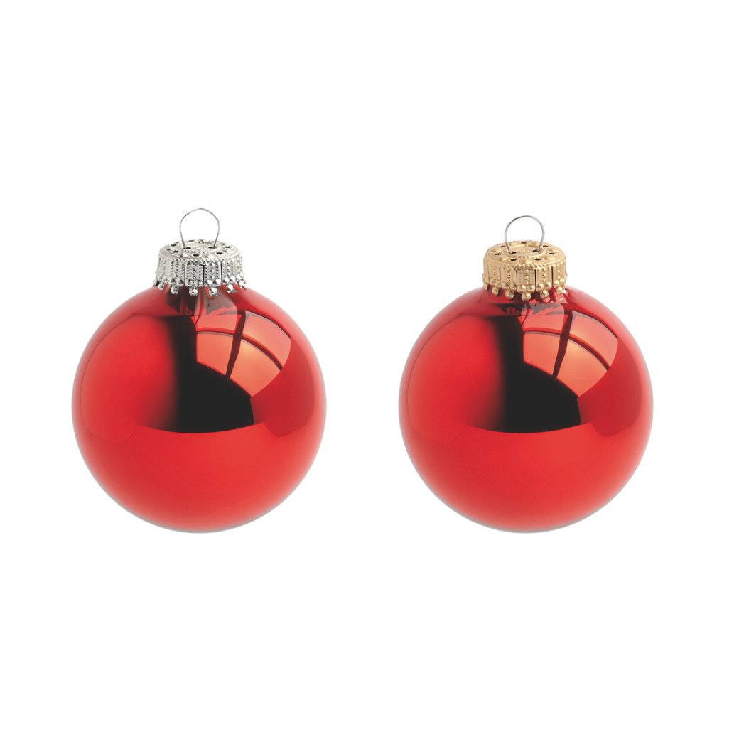 Glaskugel 7 cm (Ø 66 mm) - rot in Lagenverpackung (40 Kugeln pro Lage)-104