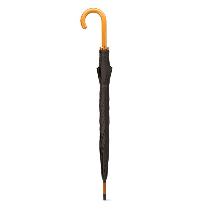 Regenschirm mit Holzgriff CALA - schwarz-590